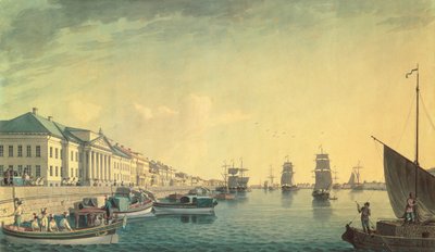 Das englische Ufer bei der Senatsversammlung, 1801 von Benjamin Patersson